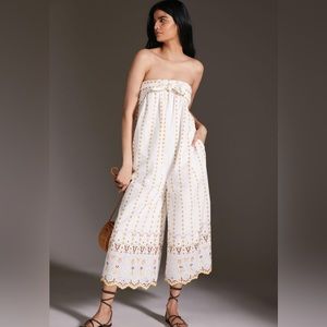 Eyelet jumpsuit. Anthropologie